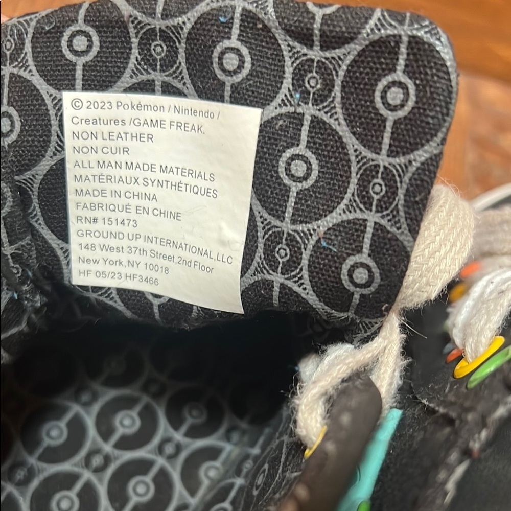 Ground Up Kids Pokémon High-Top Sneakers - Black - Picture 6 of 7